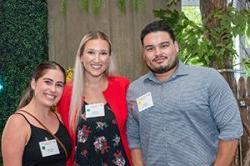 Young alumni at a summer social gathering.